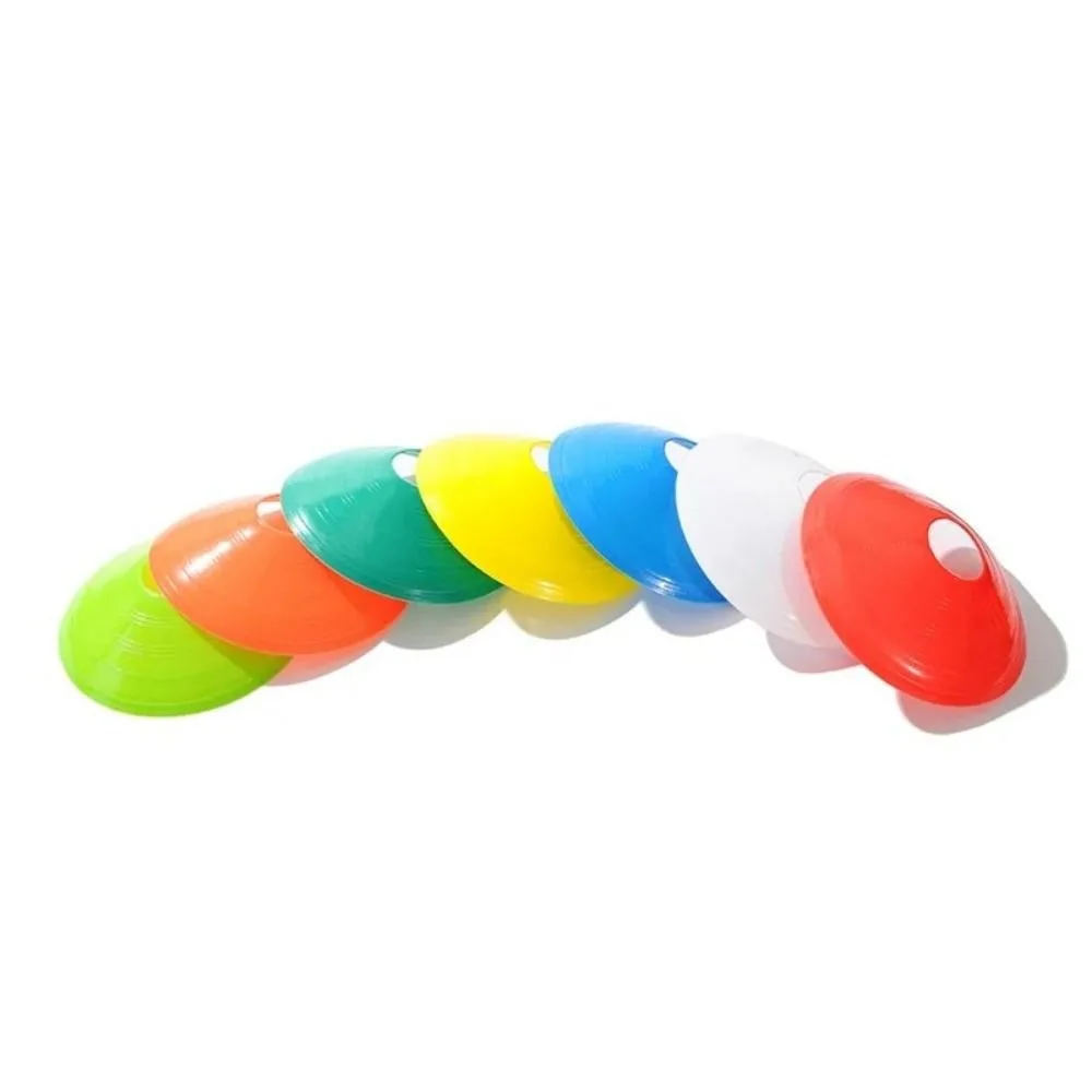 

25/50Pcs Colorful Soccer Disc Cone Set Durable Flexible Training Marker Cones with Carrying Bag Tear-resistant Soccer Cones