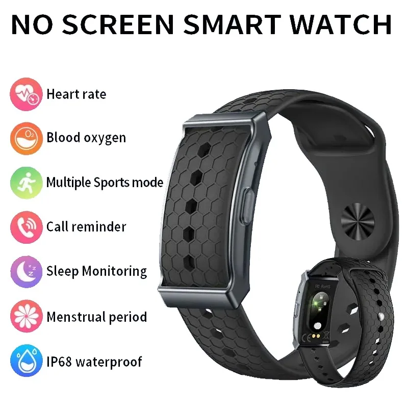 

Screenless Smart Watch for Men Women Fitness Smart Bracelet Sport Band Heart Rate Blood Oxygen Monitoring Health Wristbands