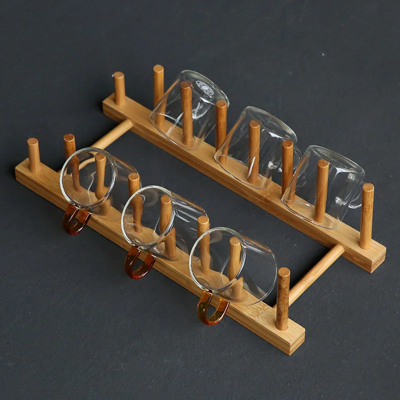 LMM white tea cake rack multifunctional kung fu tea set accessories drain tea cup holder