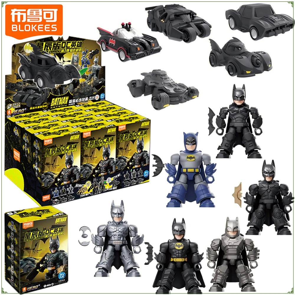 

New Blokees Original BATMAN Defender Version Series Blind Box Cute Surprise Characters Movable Model Decoration Toys Kids Gifts