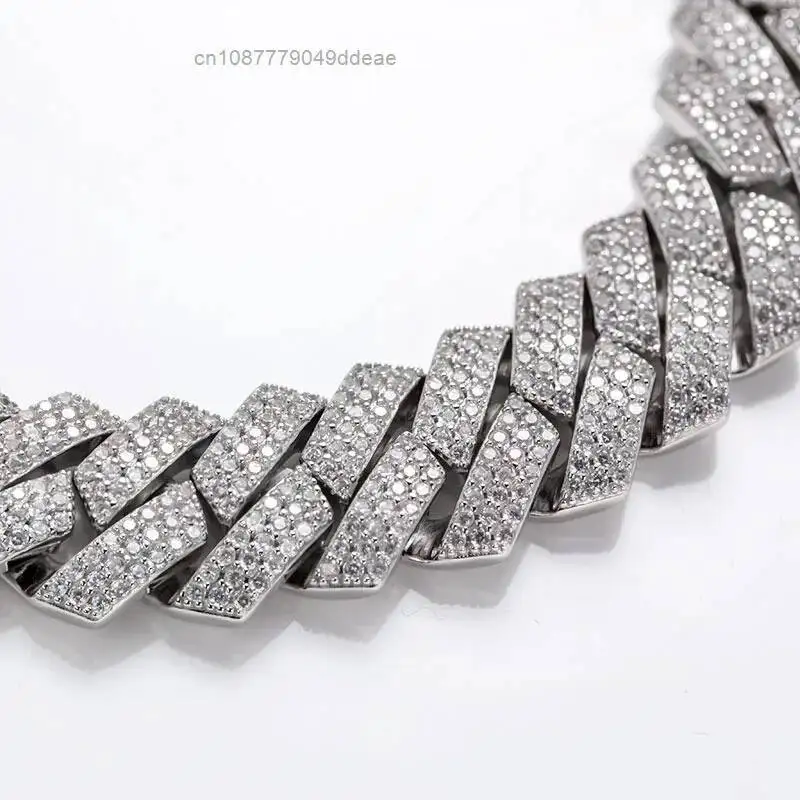 

Holycome Iced Out Jewelry Moissanite Diamonds Custom Necklace Pendant Initial Hip Hop 925 Silver Custom Cuban Chain