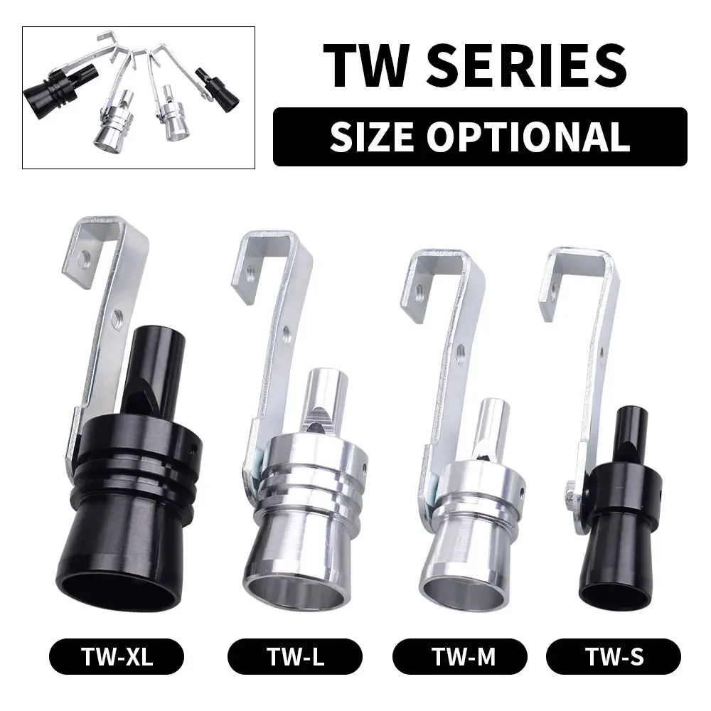 For Turbo Sound Whistle Simulator Fit Car Exhaust Pipe S M L XL Vehicle Exhaust Sound Muffler Auto Modification Repair Component