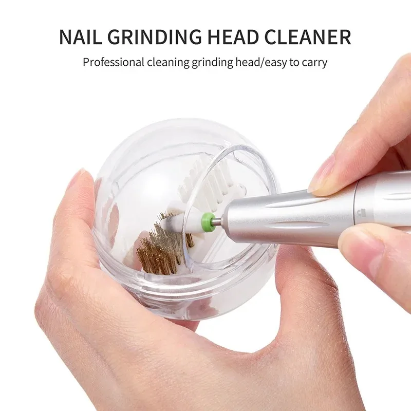 Copper Wire Cleaning Brush Grinding Head Cleaner Electric Sander Soft and Hard Hair Dust Nail Art Tool
