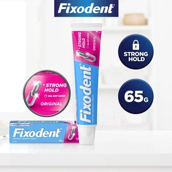 Fixodent Dental Adhesive Cream for Denture Original 65g Strong Complete Professional Dentures Glue Dentistry Products Materials