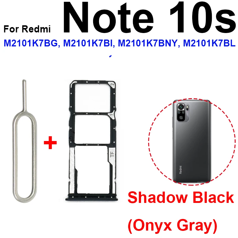 Sim Card Tray For Xiaomi Redmi Note 10 Note 10S Note 10 Pro 4G 5G
