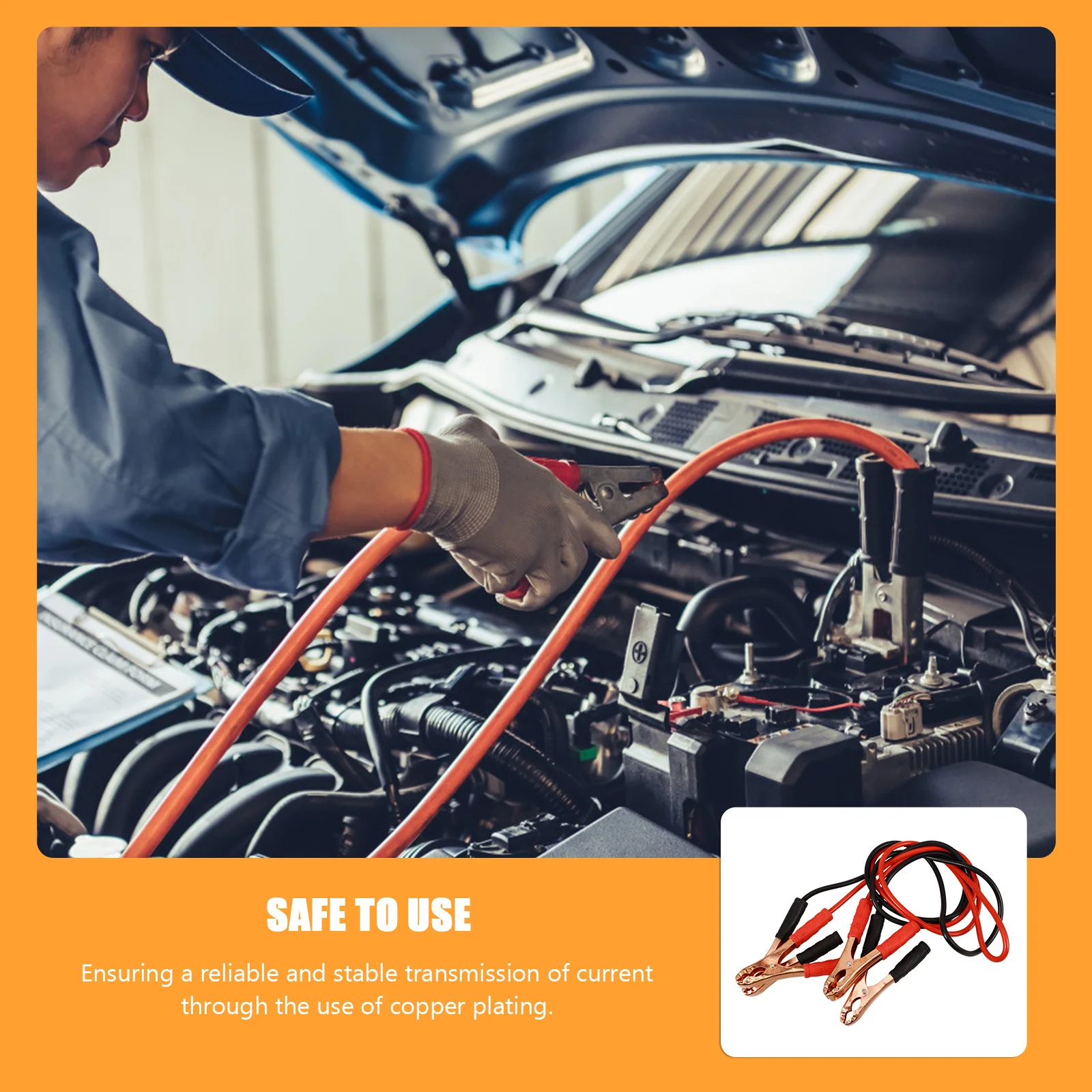 

2 шт., соединительный кабель, автомобильные зажимы, медная резина, стабильная безопасность, автомобильный стартер, запасной комплект для аварийного стартера