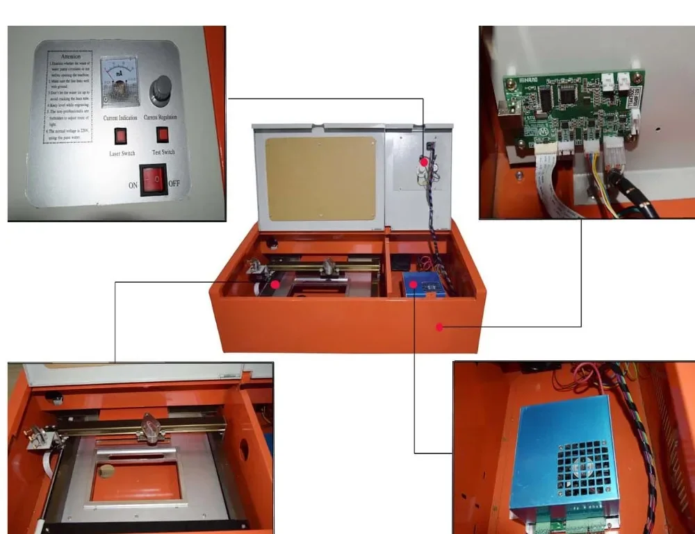 Hot 3020 Mini Co2 Taglio laser Macchina per incisione acrilica Piccola macchina per incisione laser