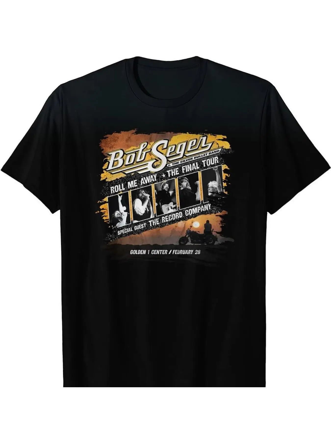 

LocalBob Seger Vintage T-Shirt, Men's Short Sleeve Crewneck