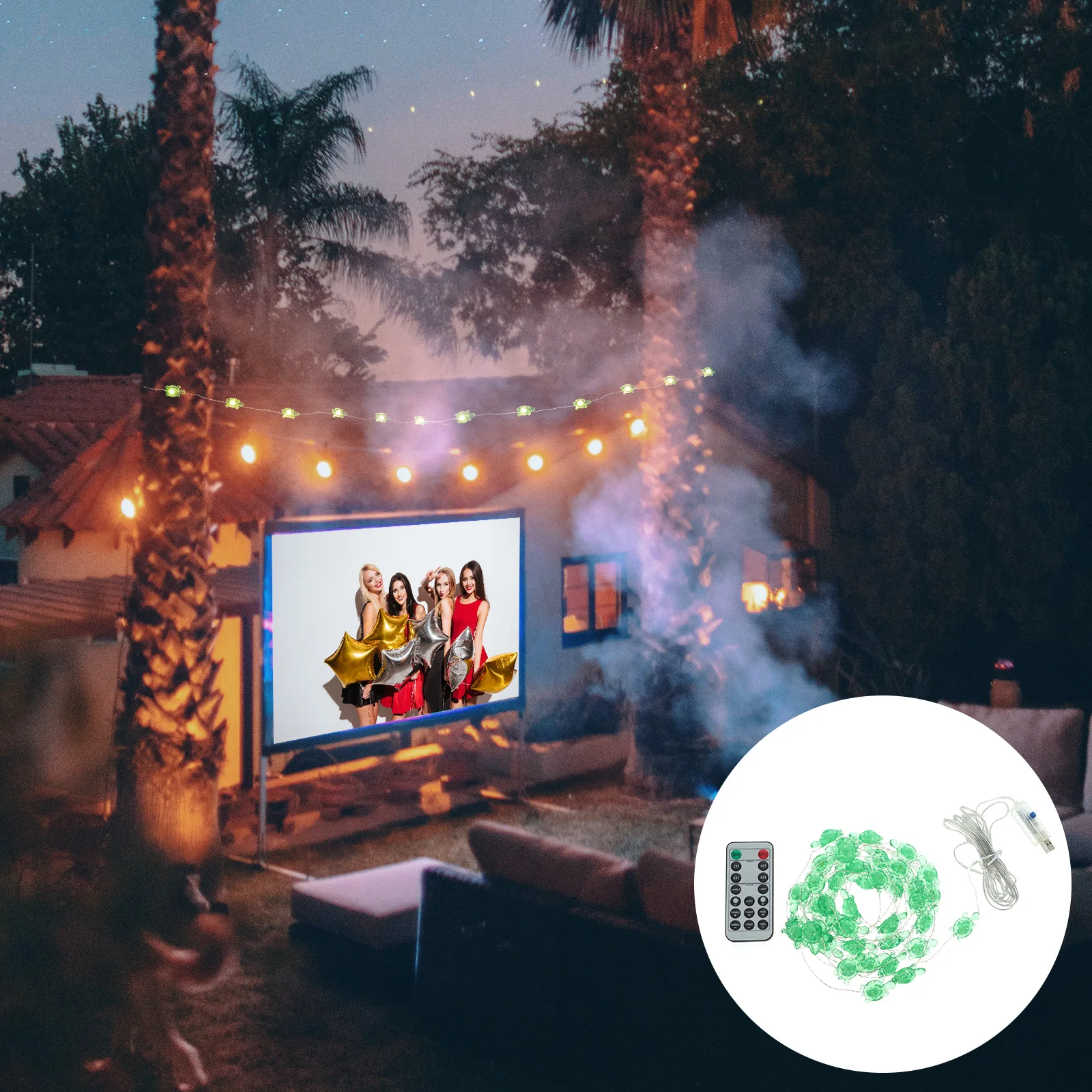 

LED Light String Turtle Decorative Ocean Theme Powered Waterproof Festival Party Home Wedding Lights Plastic