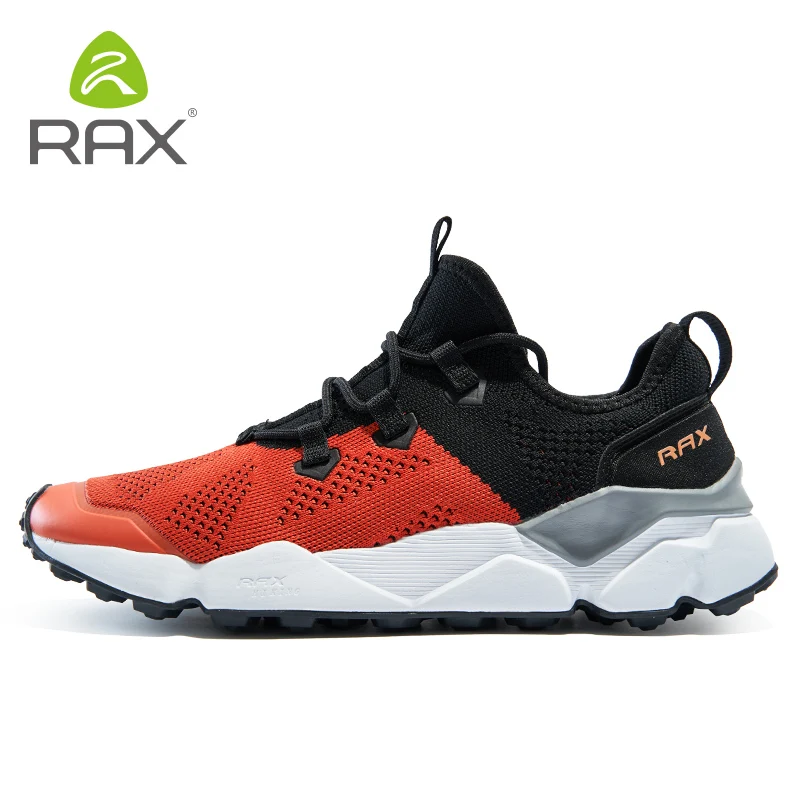 RAX-zapatos impermeables de cuero de gamuza para hombre, calzado de senderismo con amortiguación, transpirable, para exteriores, Viajes