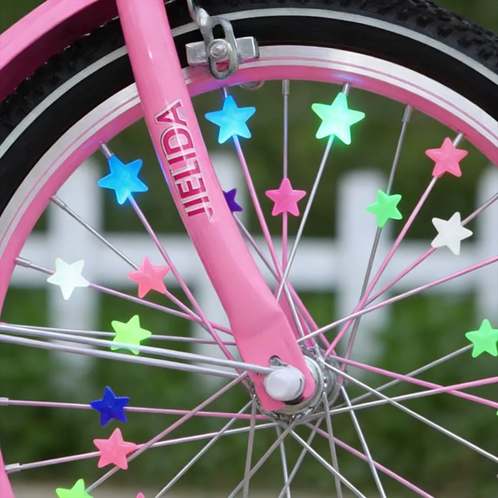 

36PCS Colorful Decorations Clips for Kids Bike Multi Color Plastic Bicycle Wheel Spoke Beads Children Kid Gifts Bike Accessories