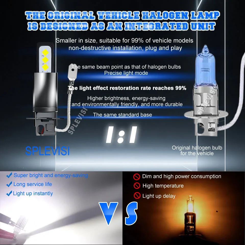H3/453 مصباح ضباب زينون-نمط شعاع أوسع لتغطية طريق أفضل لسيارة جيب جراند شيروكي 2 1998 1999 2001 2002 2003 2004 2005