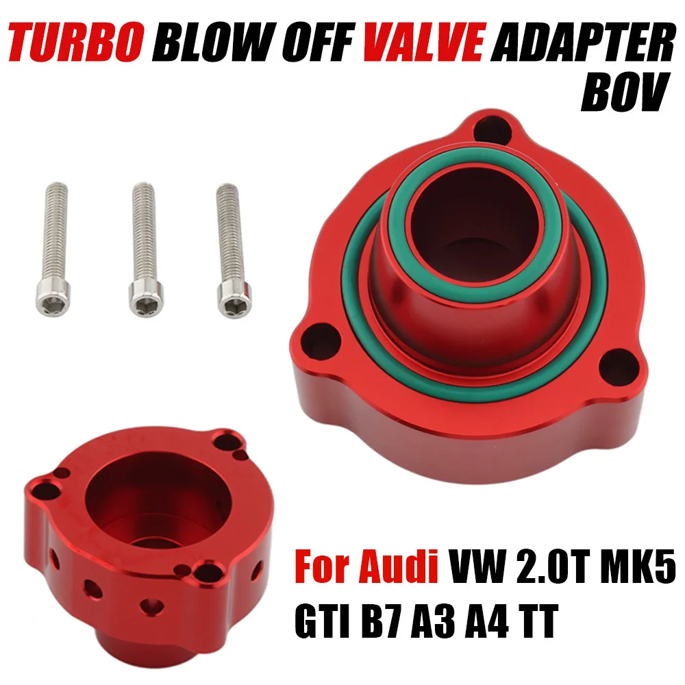 

Replace Forge Turbo BOV Blow Off Valve Spacer Dump Adapter For Audi VW 2.0T TSI TFSI MK5 GTI B7 A3 A4 TT Top Car Engines