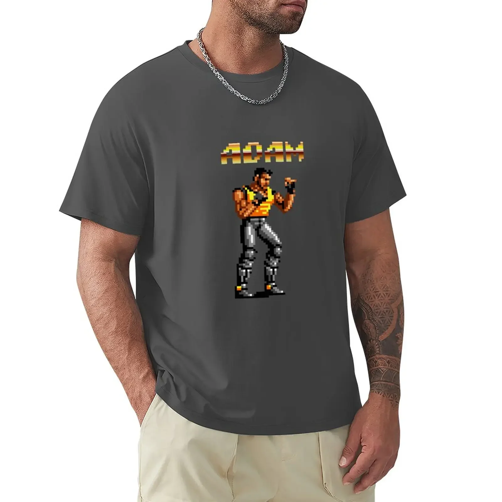 

Adam Hunter from Streets of Rage T-Shirt anime summer clothes t shirts for men pack