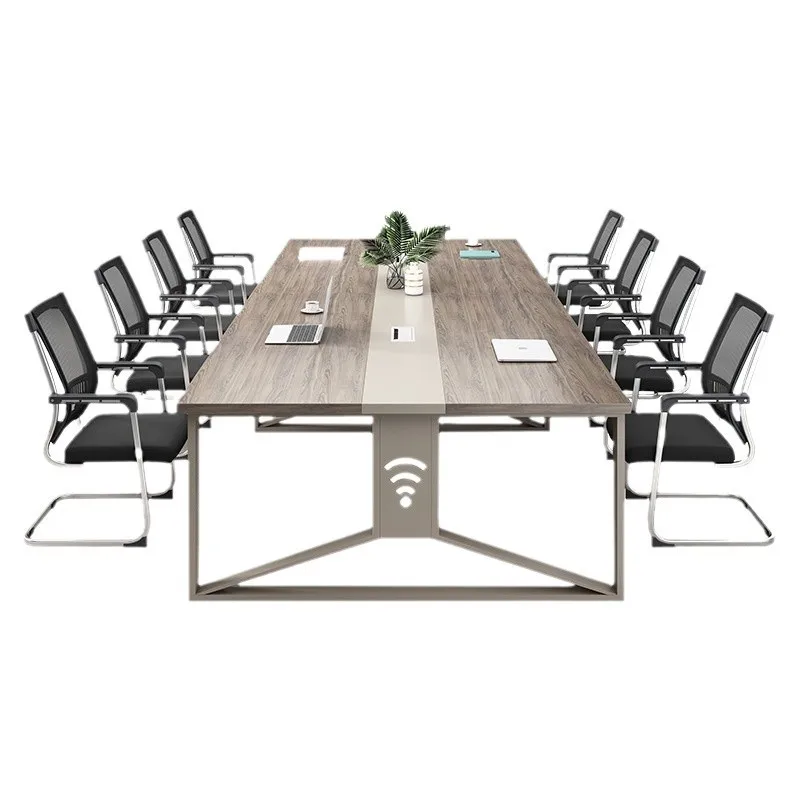

Conference table, long table simple, class office, furniture modern small board training