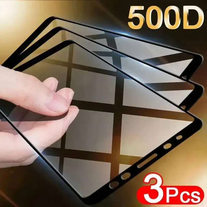 Protector de pantalla de vidrio templado para Samsung Galaxy A7 A750 A8 A5 A6 Plus J4 J6 J8 A9 2018, 3 uds.