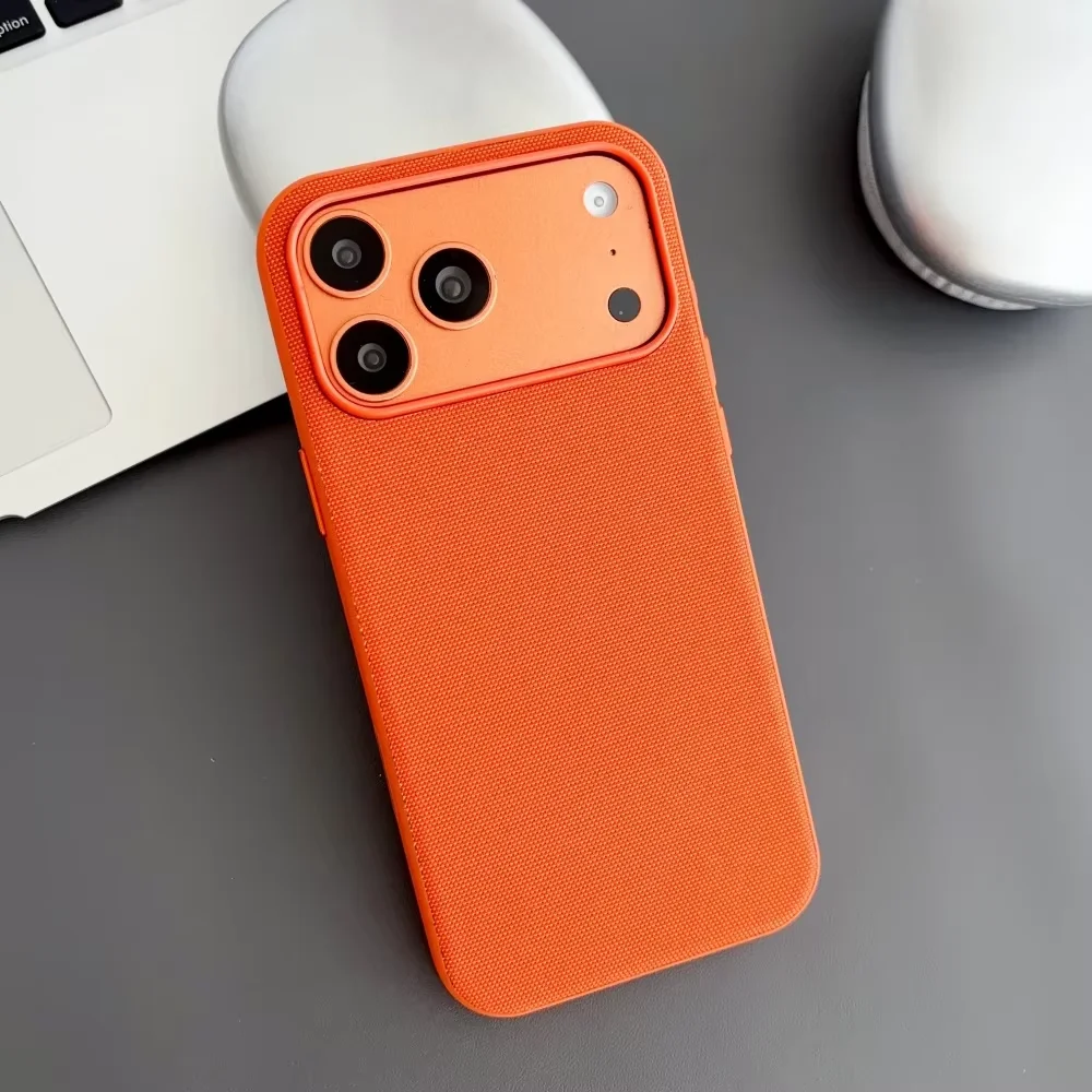 Frosted Fabric For Magsafe Phone Case For iPhone 17 Air 16 15 14 13 Pro Max Wireless Charge Full Bumper Magnetic Official Cover