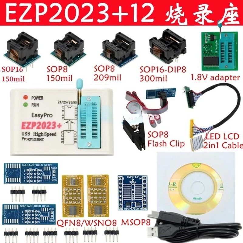 EZP2023 USB High Speed Programmer 24/25/93/95Bois 2019/2010