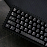 WOB Keycaps ABS Double shot keycaps cherry keycaps Split Alice Ansi Layout Black Flash Key Caps For Wooting A75 Hi75