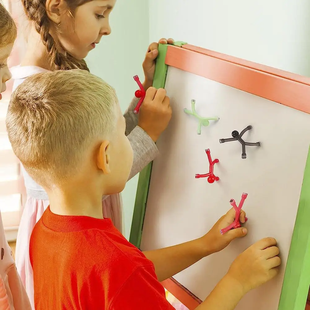 5/10 قطعة رجل مغناطيس الثلاجة ، ألعاب مغناطيسية بشرية لأشخاص الثلاجة ألعاب صغيرة بشرية ملونة مغناطيسية لتسلق الجدار الأشرار