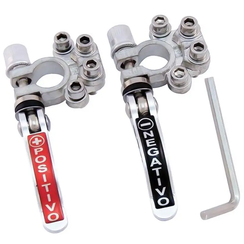 

1 Pair Toolless Quick Disconnect Battery Main Cable Post Terminal Shut Off Connectors for Car Truck