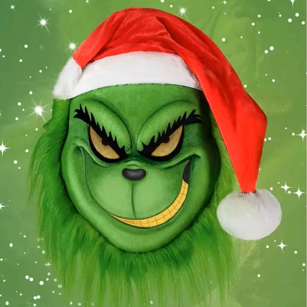 mascara-de-natal-luva-chapeu-vermelho-de-ladrao-mascara-verde-luvas-verdes-mascara-de-monstro-verde-de-natal-gringches-para-festa-de-halloween-e-cosplay