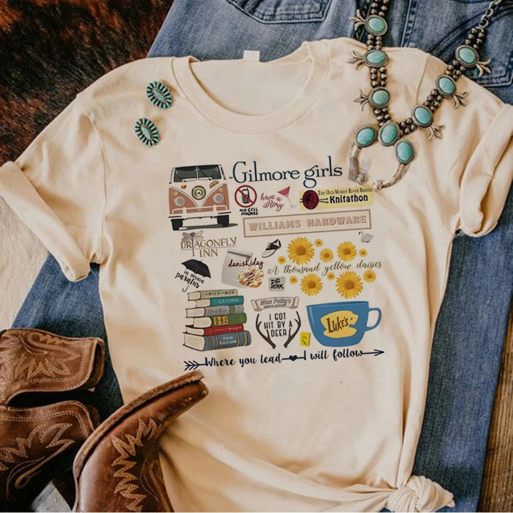 Gilmore Girls t shirt women summer anime Japanese t-shirts female anime clothes