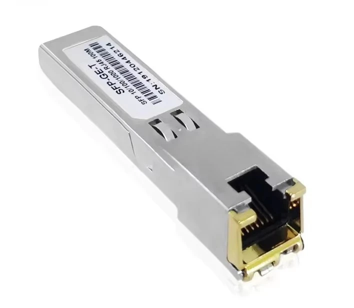 1000BASE-T Gigabit Ethernet SFP-GE-T 100m Copper RJ-45 Transceiver Module PoE 4G 3G GSM GPRS Compatible for WiFi IP SDK TCP