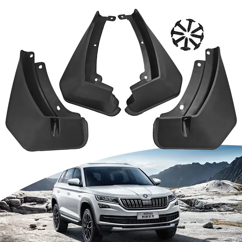 

For Skoda 2016-2021 Kodiaq black car mudguard Reduce dust Resist tire dirt car accessories tools