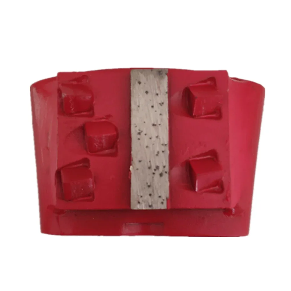 Pattini diamantati per smerigliatura PCD per pavimenti in cemento - Cambio rapido EZ con segmenti a cinque quarti per smerigliatrice per rimozione epossidica 9 pezzi