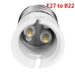 4pcs E27 to B22, B22 to E27 Light Socket Adapter 250V2A PBT Housing CE Rohs LED Lamp Base Holder Socket Converter