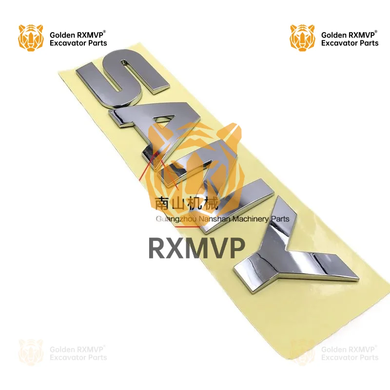 For Sany SY60 75 85 135 155 215 235 285 365 Door Metal Label Excavator Accessories