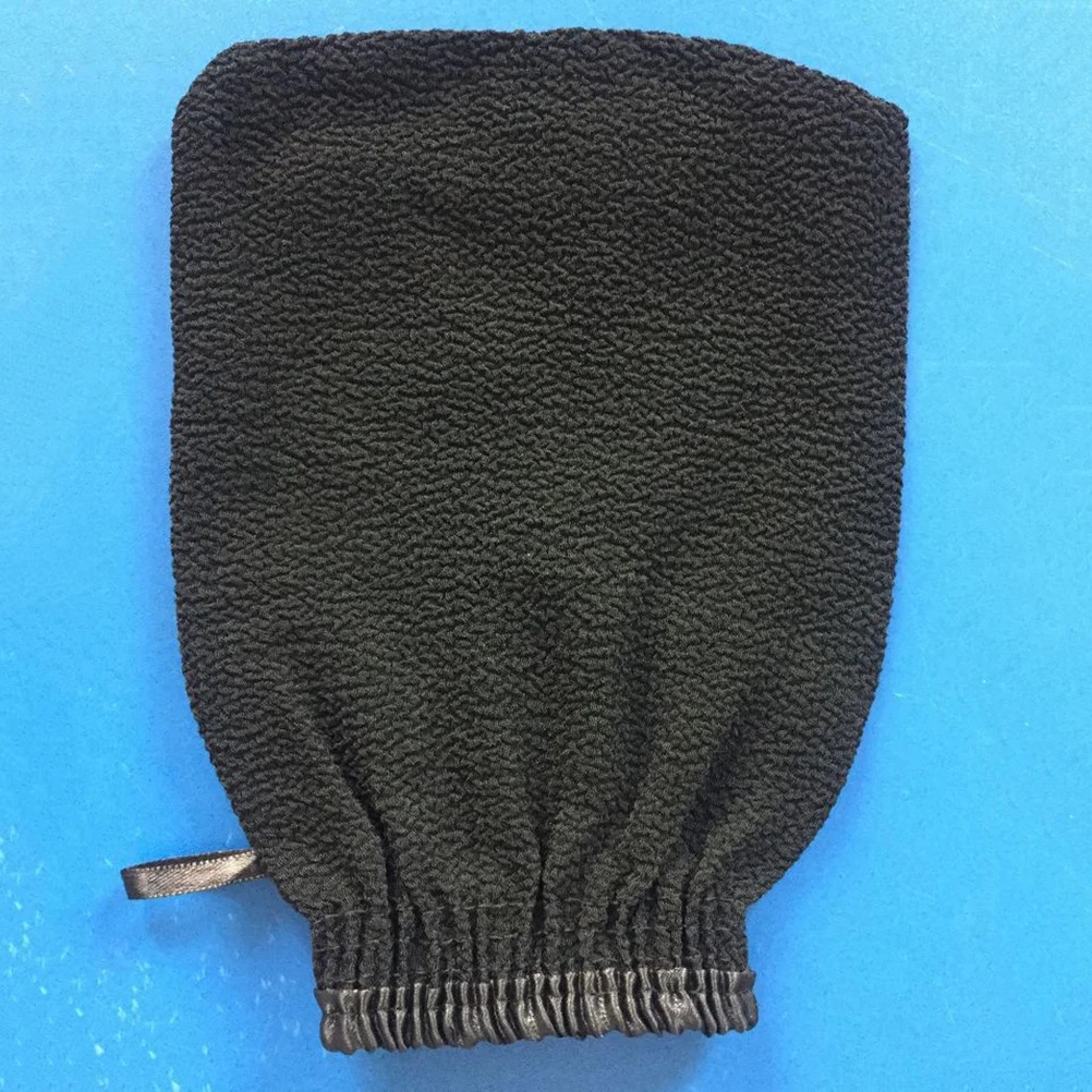 2 قطعة قفازات التقشير قسط سنفرة الجسم ميت للاستحمام حمام ساونا أداة تنظيف الجلد للرجال النساء حجم واحد