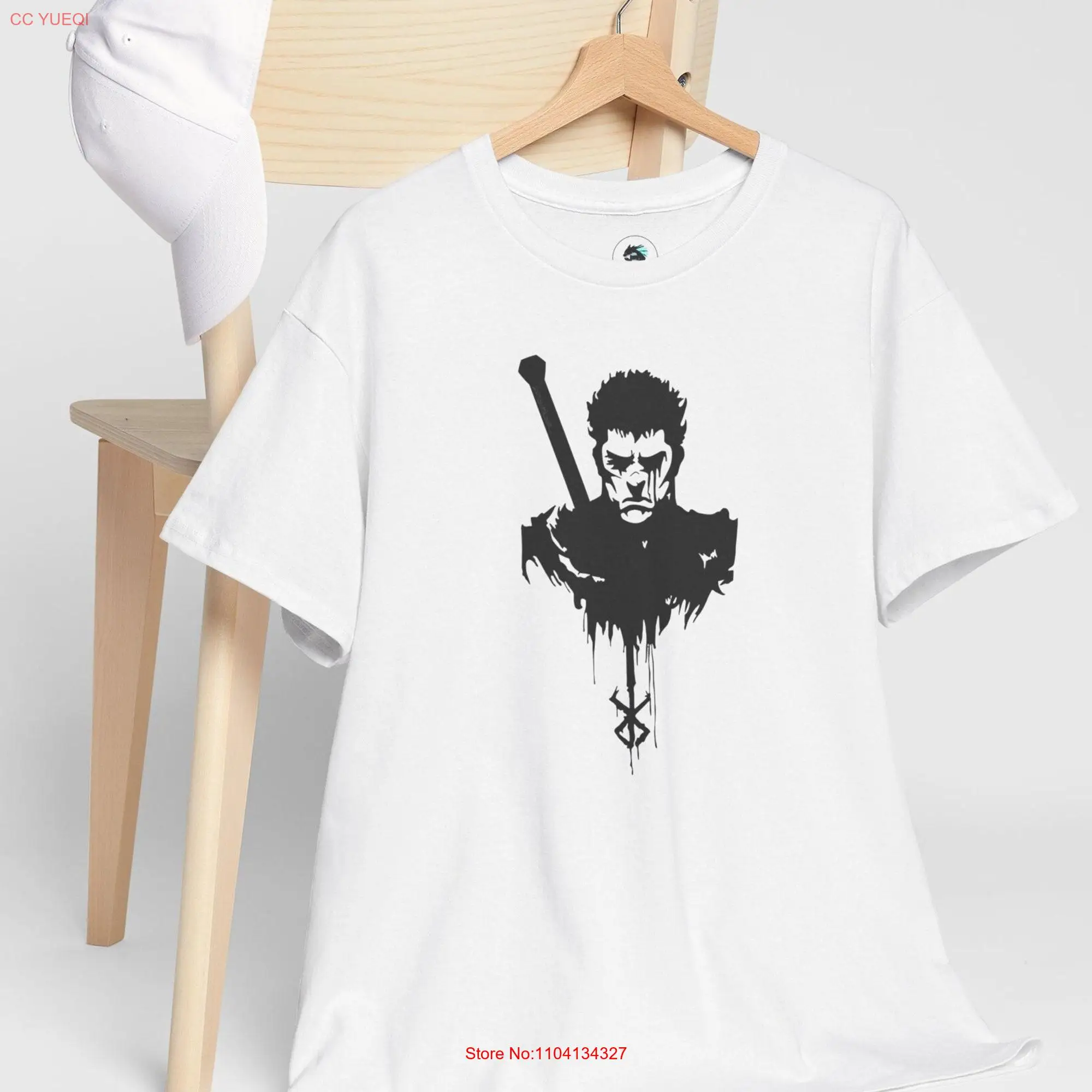 Guts T shirt berserker beserk manga berserk anime gift for him gut long or short sleeves