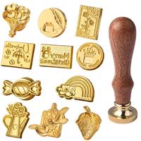 3D Embossed Wax Seal Stamp Vintage Sealing Wax Stamp Head For Scrapbooking Cards Envelopes Wedding Invitations Gift Packaging