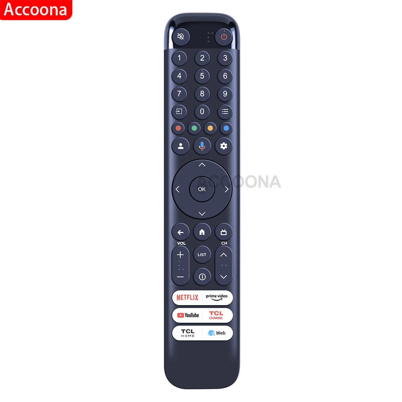 Remote control RC833 GUB1 for TCL 65C845 50 55 75 65C745 43LC645 miniLED LCD TV