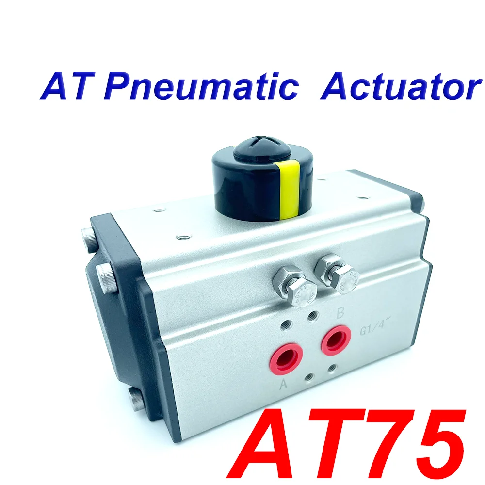 AT75 Pneumatic Actuator Double Acting/Single Acting with 10 Spring Pneumatic Butterfly Valve Air Valve AT Double Acting Cylinder