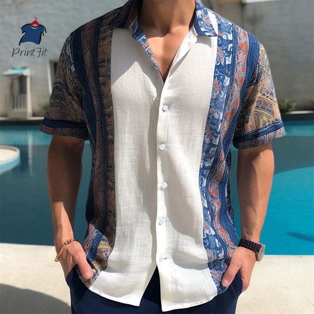 

Mens Shirt Floral Pattern Print Lapel Outdoor Street Short Sleeve Print Clothing Apparel Fashion Designer Casual Soft Clothing