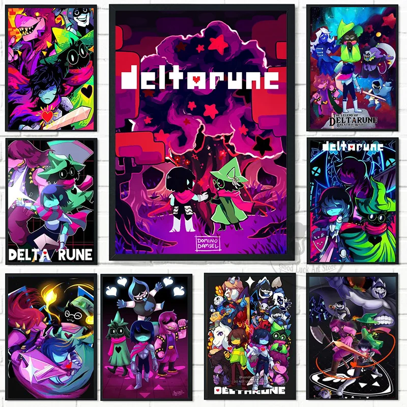 Deltarune Video Game Poster Wall Art Picture Print Role Playing Game Modern Family Bedroom Decoration Canvas Painting Home Decor