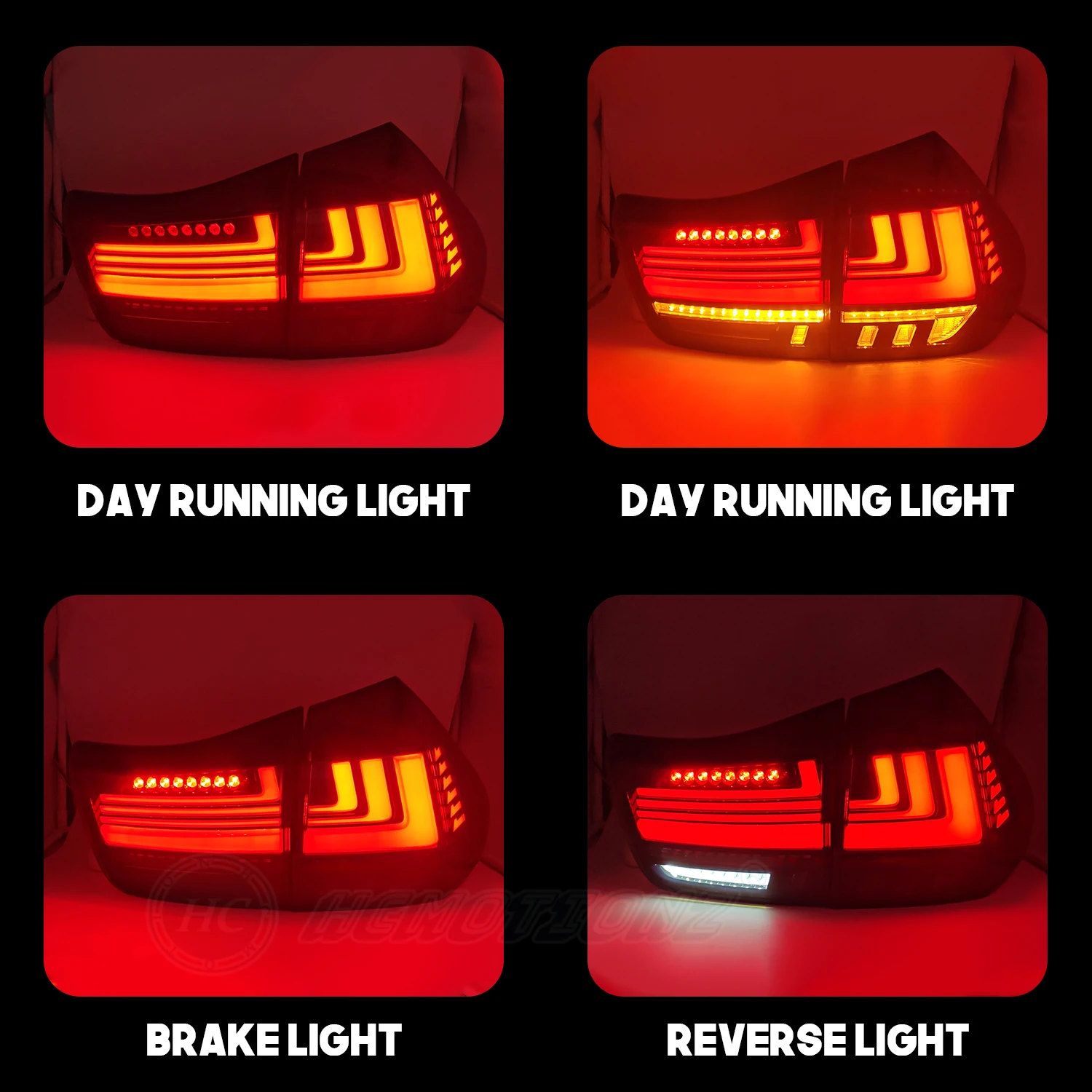 Lampu Belakang LED Pabrik RX330 RX350 RX400h 2003-2009 Lampu Belakang Animasi Start Up untuk Lexus RX