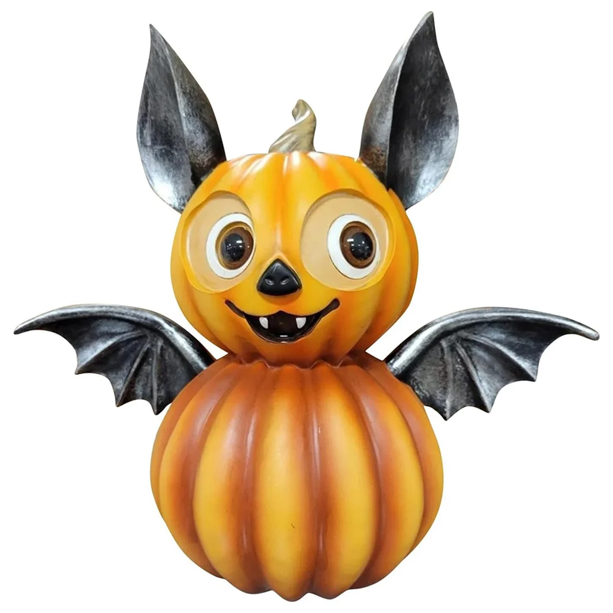 Halloween Decoration Pumpkin Statue Cute Bat Pumpkin Statue Resin Decoration Scene Decoration Type B