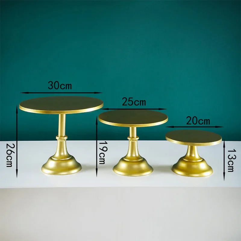 Metal Cake Stand,Dessert Table Display Rack,Wedding Cakes Tray Stand,Tea Break&Afternoon Tea Party Cake Plate,20/25/30cm