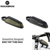 ROCKBROS Cycling Bag Streamline Designed Bicycle Top Tube Bag Nylon 0.65L Reflective Portable Bike Storage Pack