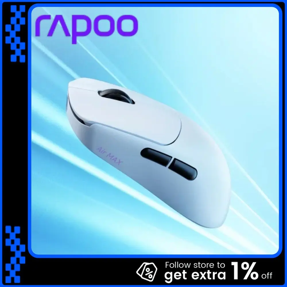 

Rapoo VT0Air MAX Wireless Mouse Dual Mode Double 8k Lightweight 3950 Ergonomics 39g Gamer Mouse Light Micro for Fps Pc Gifts