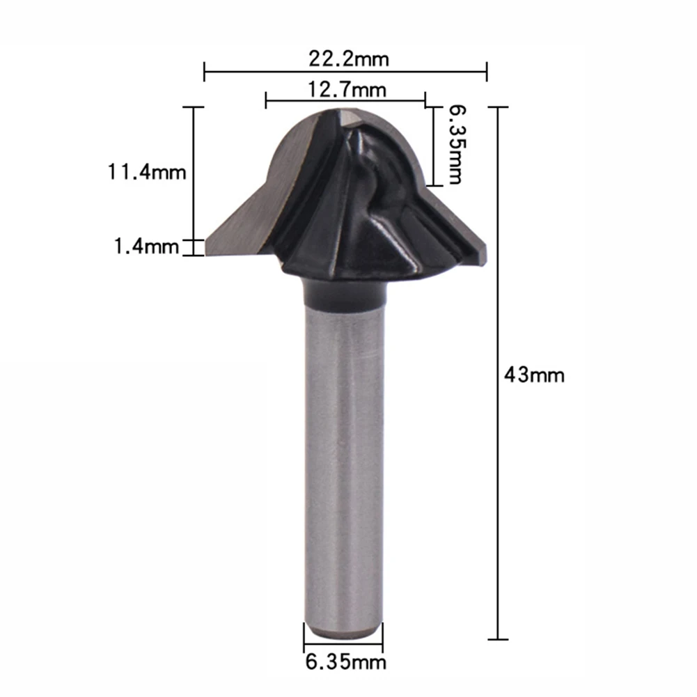 

1/2pcs Slotting 90 Degree Round Bottom V-shaped Woodworking Milling Cutter For Wallboard Cutting Tool