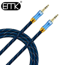 Kabel EMK Aux kabel 3.5mm Jack Audio przewód głośnikowy do słuchawek samochodowych Adapter męski Jack do Jack 3.5mm do Samsung Xiaomi