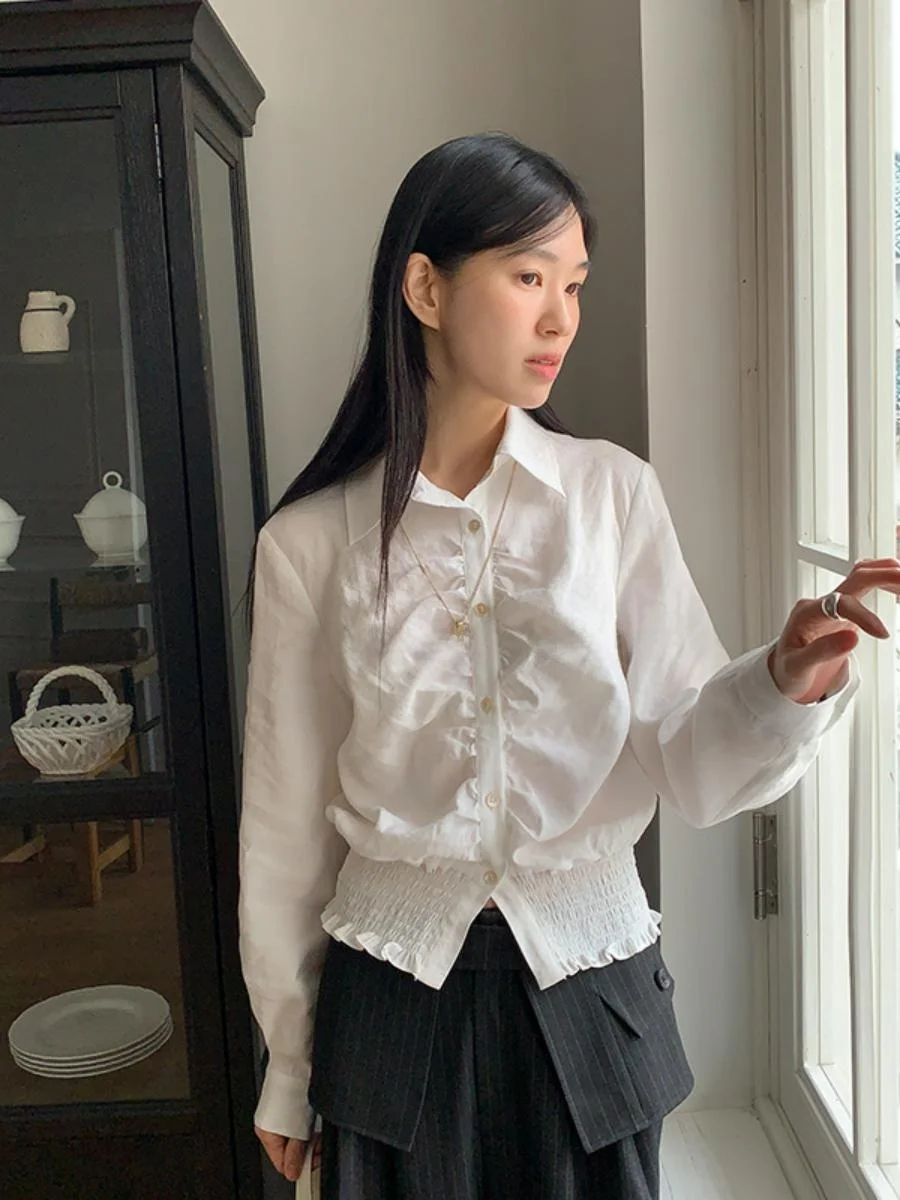 Descubra Tudo Sobre a Camisa FeiMo Finoa 3 Lines 2025 Spring Korean Style