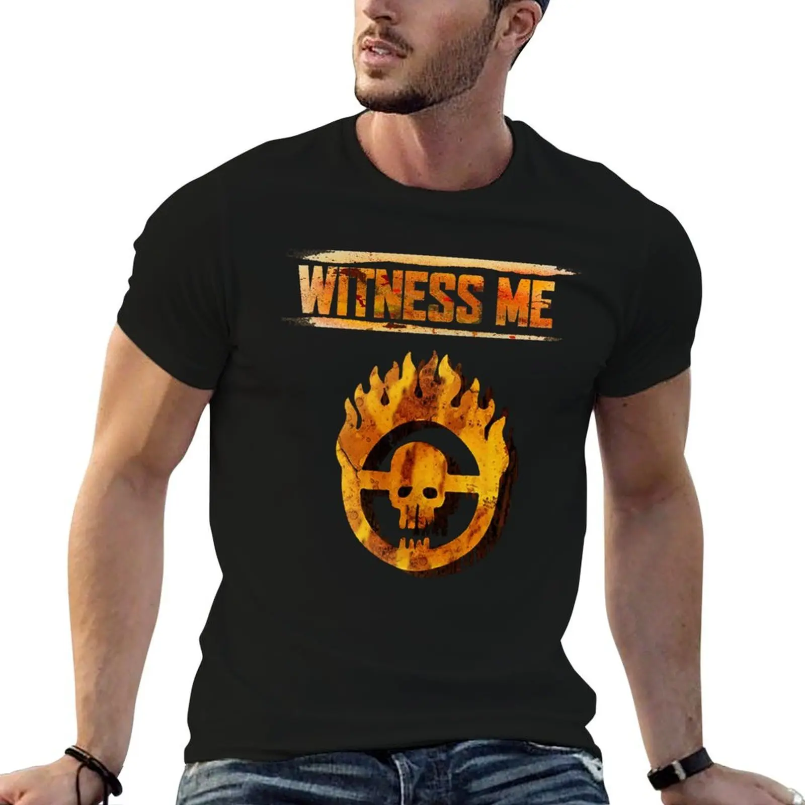 Mad Max - T-shirt Witness Me, T-shirt de couleur unie, grande taille