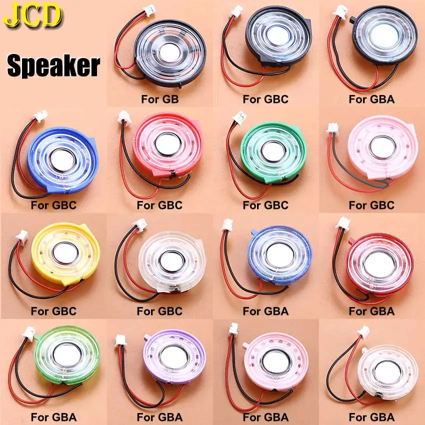 JCD 1pcs Colorful Built-in Sound Speaker For Gameboy Color Advance GBC GBP GB DMG Wired Horn Loudspeaker Game Accessory