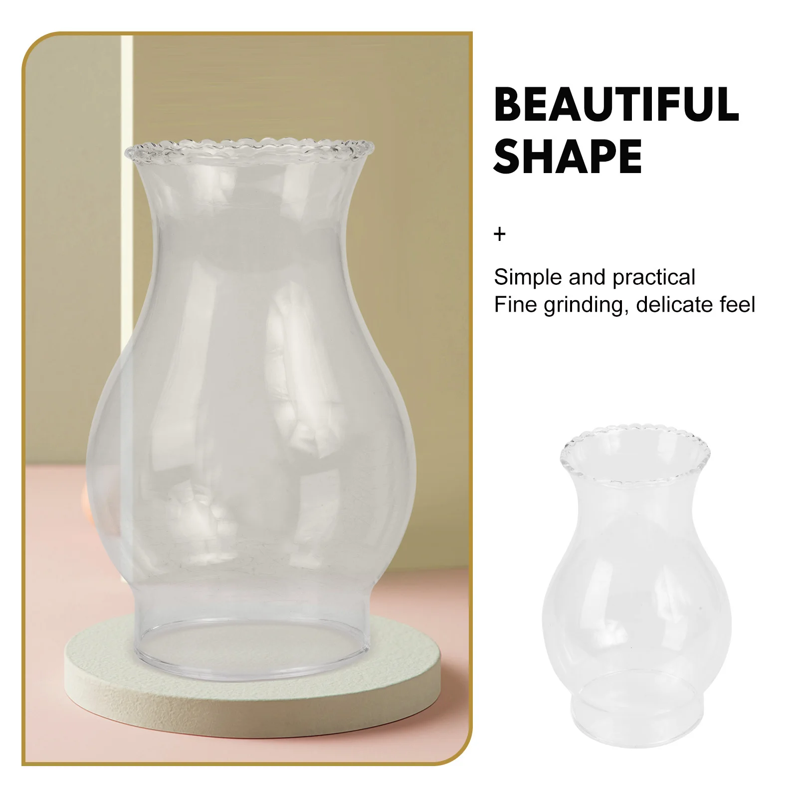 

Decorative Glass Lamp Cover for Wall Lamp Light Shades Easy Install Retro Style Home Light Fixture Accessory